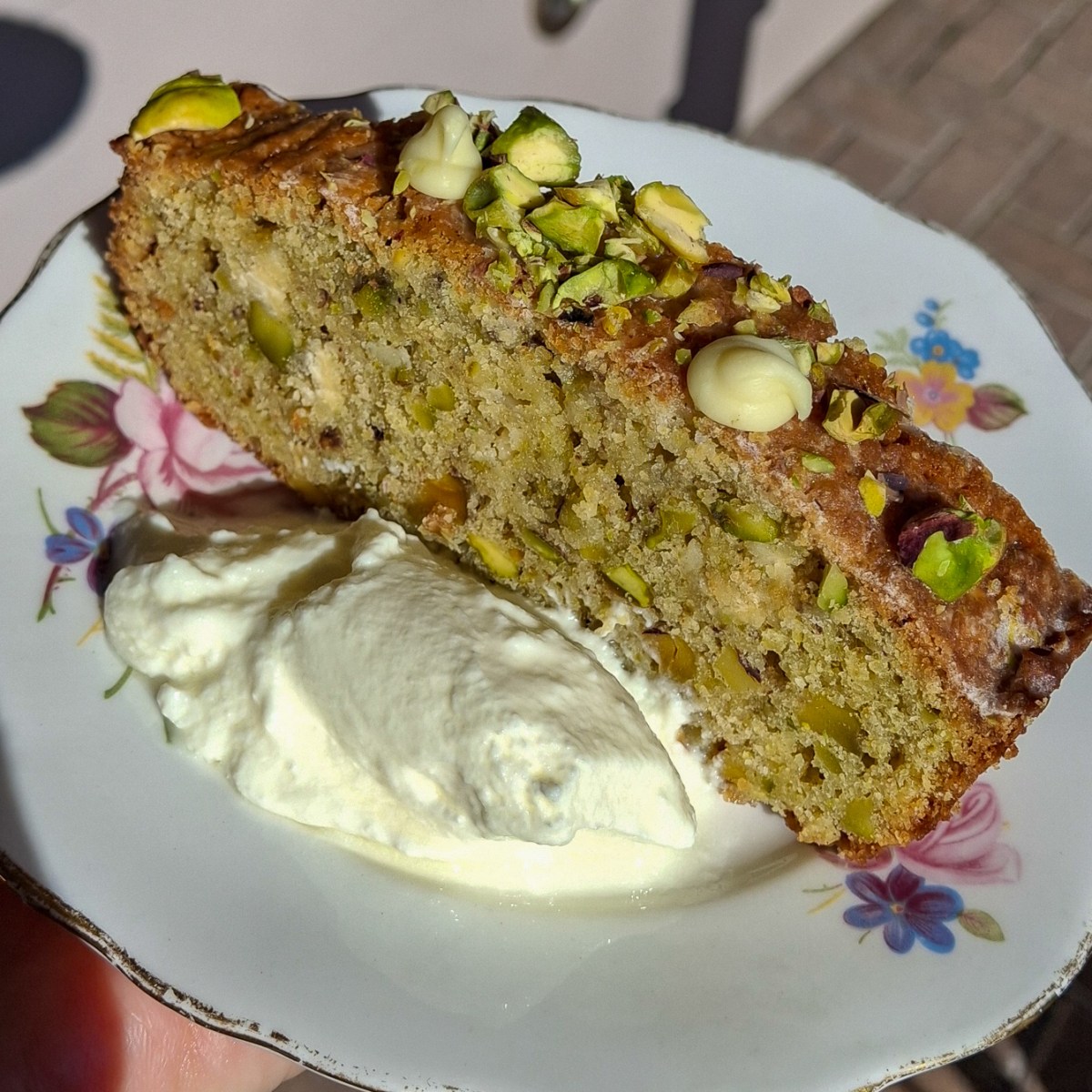 Pistachio & White Chocolate Loaf Cake with Lemon&nbsp;Glaze